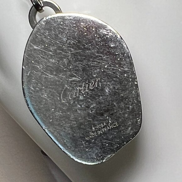 Authentic Cartier Double C De Logo-embossed Stainless-steel Keyring - Picture 3 of 3